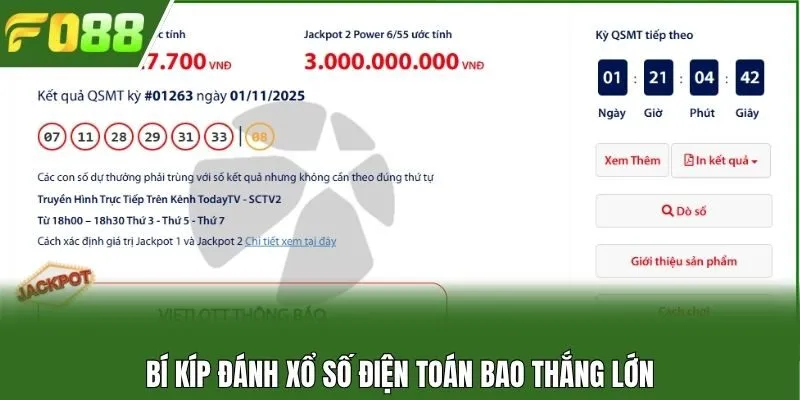 Bí kíp đánh xổ số điện toán bao thắng lớn