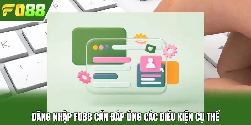 Đăng nhập Fo88 cần đáp ứng các điều kiện cụ thể