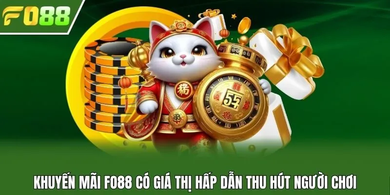 Khuyến mãi Fo88 có giá thị hấp dẫn thu hút người chơi